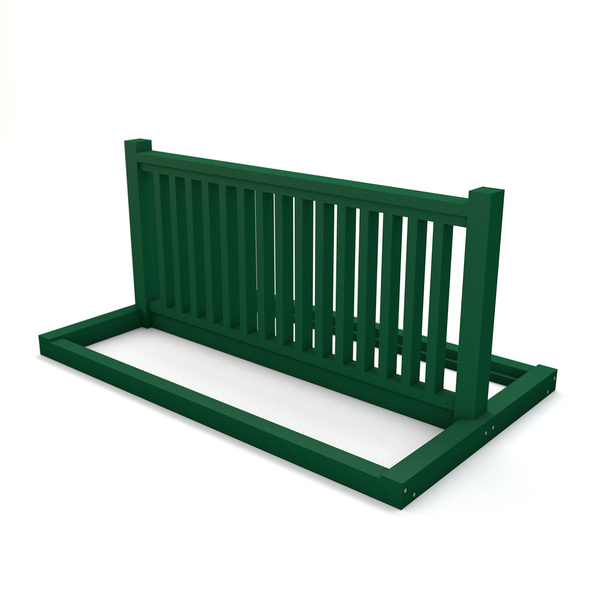 Frog Furnishings GREEN RECYCLED PLASTIC BIKE RACK PB BIKEGRE